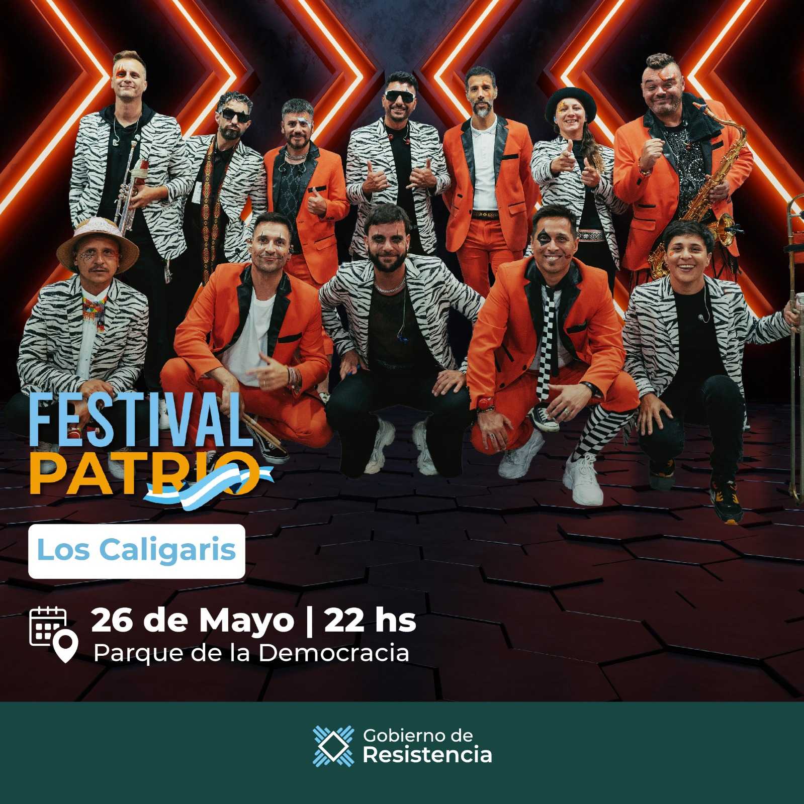 Los Caligaris se presentarán en la Fiesta XXL de Resistencia este viernes.