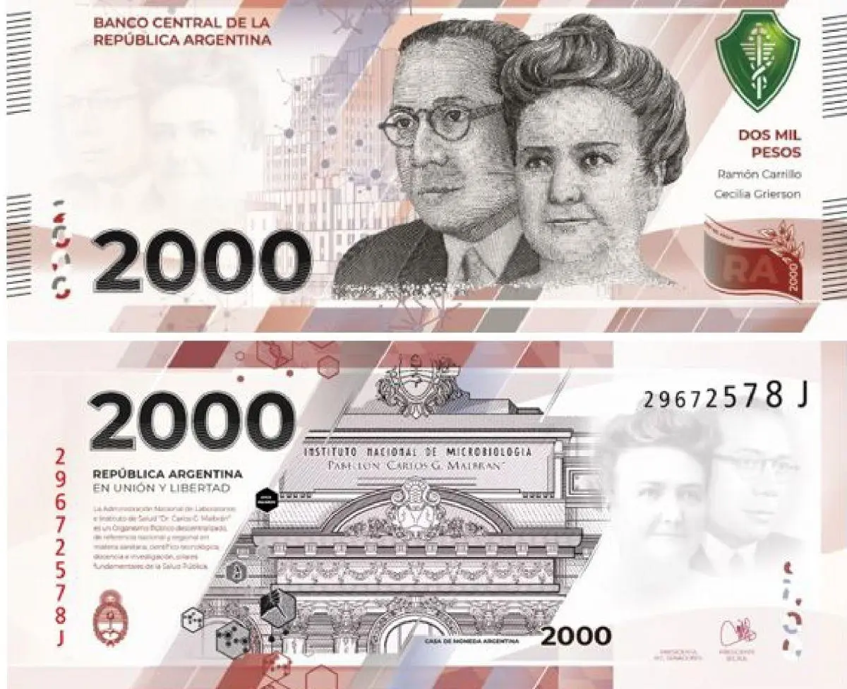 Billete de $ 2000: ¿Quiénes fueron Cecilia Grierson y Ramón Carrillo?