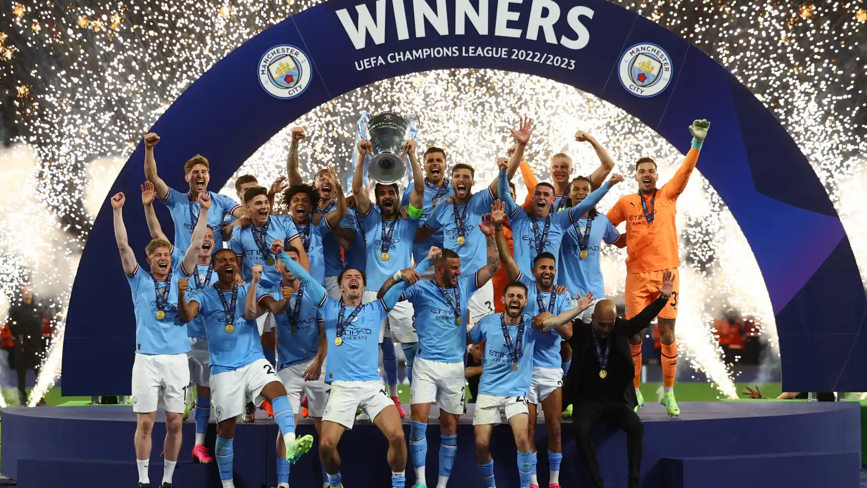 Manchester City, el nuevo monarca europeo: superó 1-0 al Inter y se coronó campeón de la Champions League.