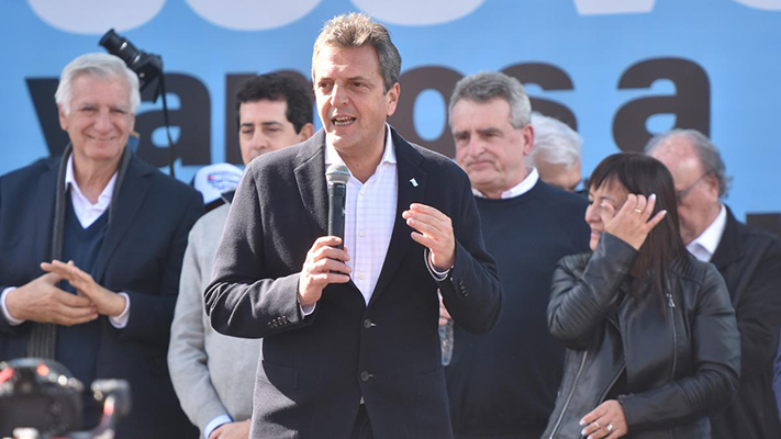 Sergio Massa, ministro de Economía y precandidato presidencial por Unión por la Patria