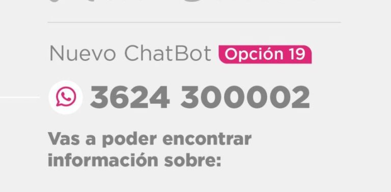 ANUNCIO +BIENESTAR: DETALLES DISPONIBLES EN EL CHAT BOT IPITA