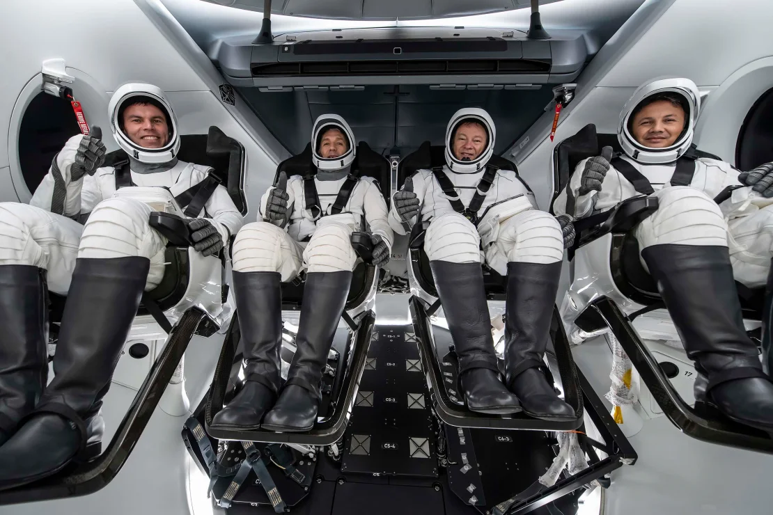 SpaceX lanzó la tercera misión comercial de astronautas