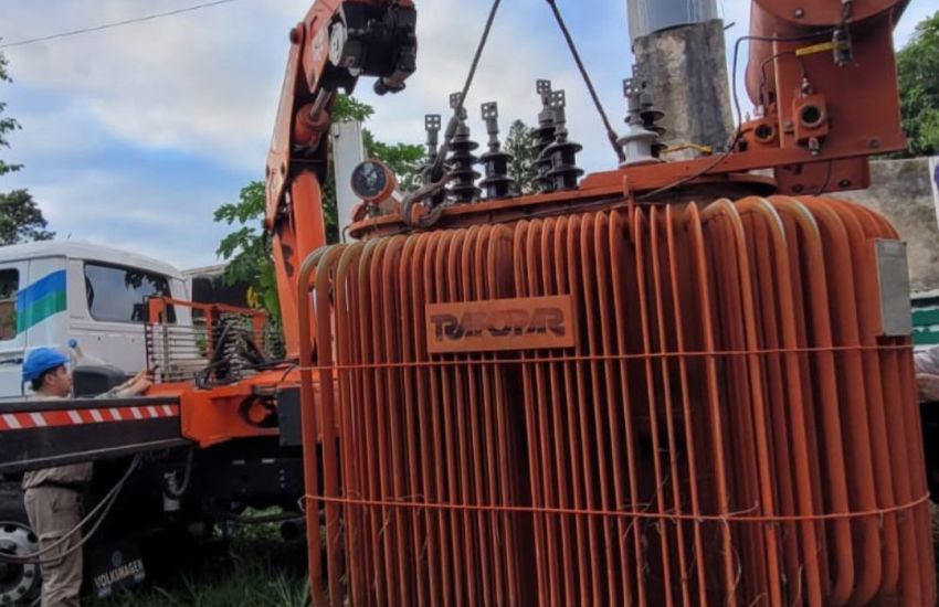 SECHEEP INSTALÓ UN TRANSFORMADOR EN COLONIA BARANDA