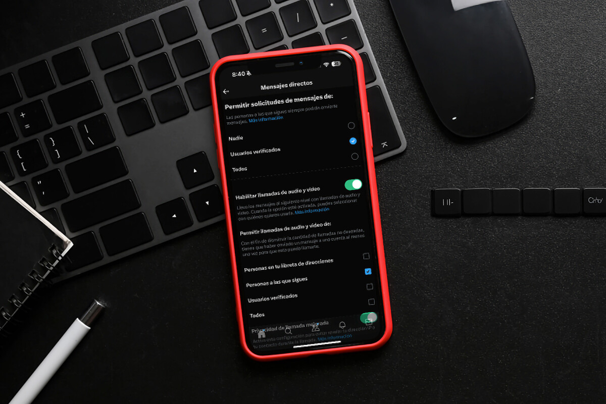 La nueva función de llamadas de X ahora se encuentra activada por defecto