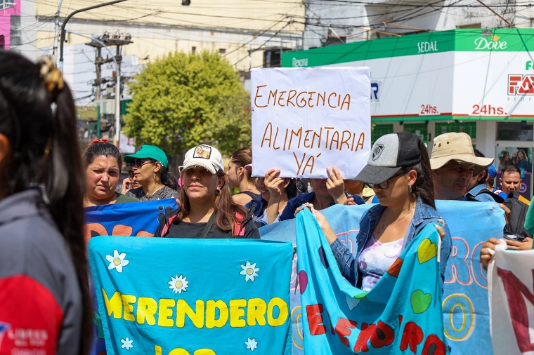 El movimiento Libres del Sur Territorial en Chaco se moviliza con la consigna “El hambre no espera”