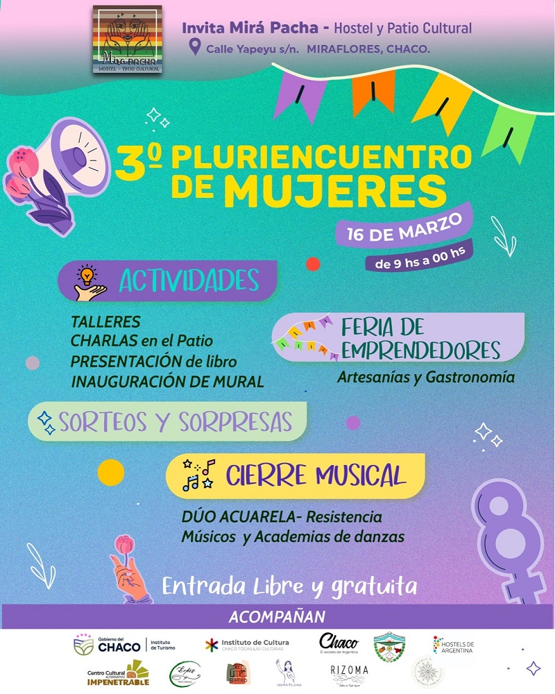Se llevará a cabo el Tercer Pluriencuentro de Mujeres en Miraflores.