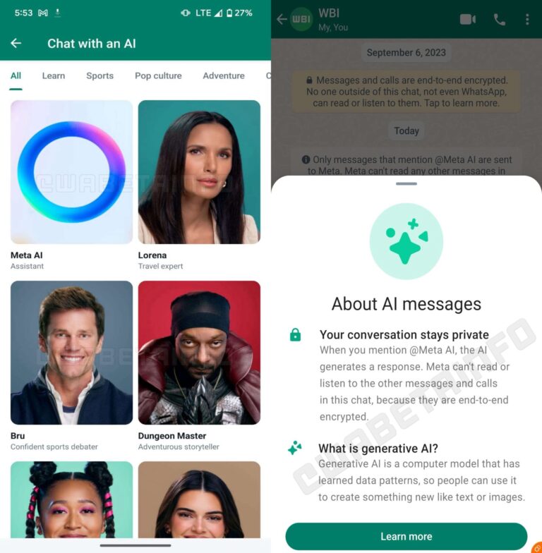 Meta está introduciendo una nueva función de inteligencia artificial en todas sus plataformas, incluyendo WhatsApp.