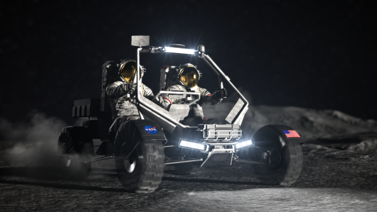 La NASA está en proceso de desarrollar un vehículo de terreno lunar para sus próximas misiones Artemis a la Luna.