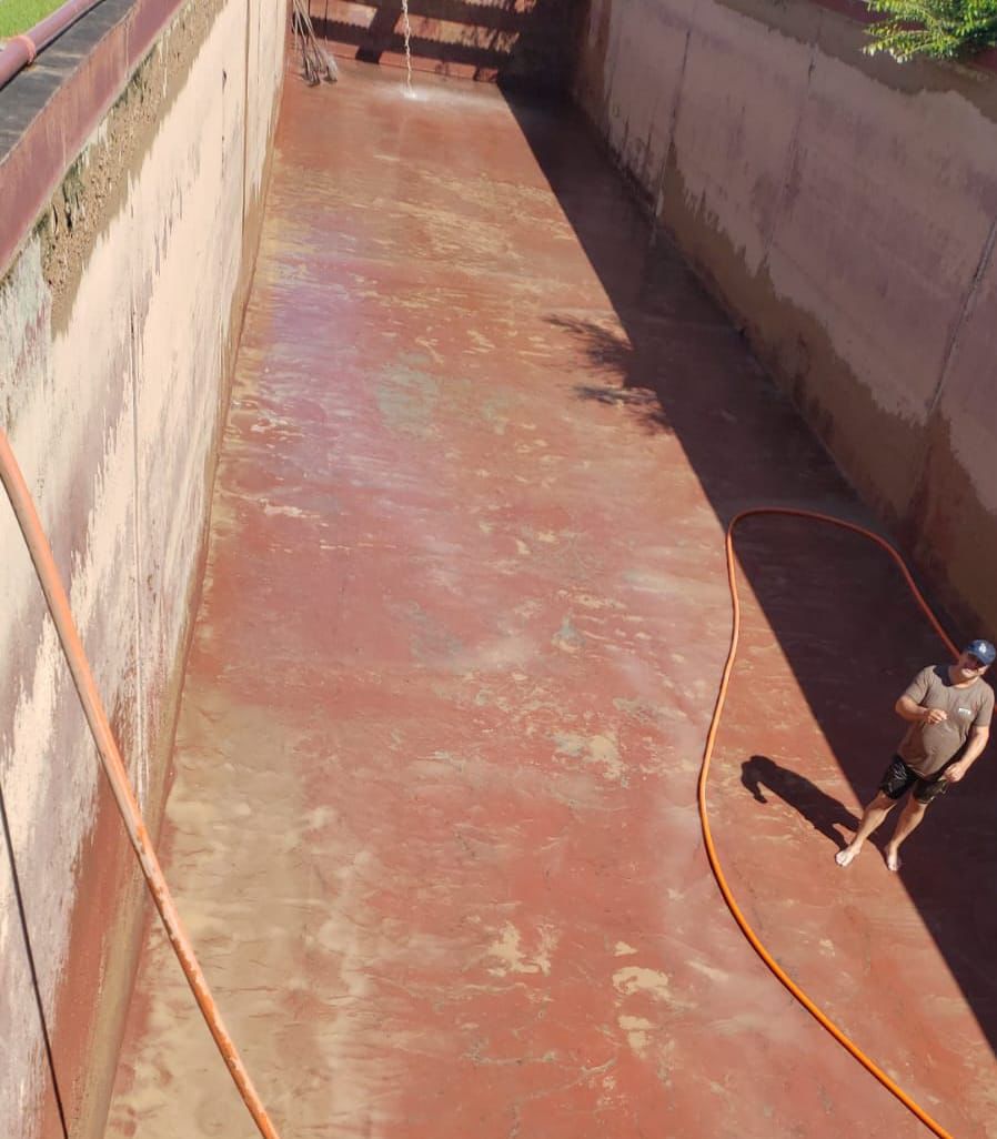 San Martín: SAMEEP llevó adelante la limpieza de la planta potabilizadora