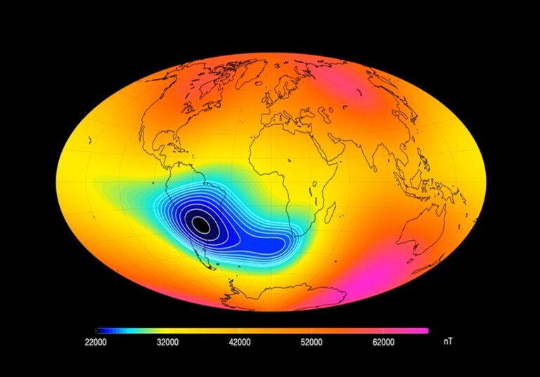 NASA detecta anomalía en el campo magnético terrestre que podría tener graves consecuencias para la humanidad