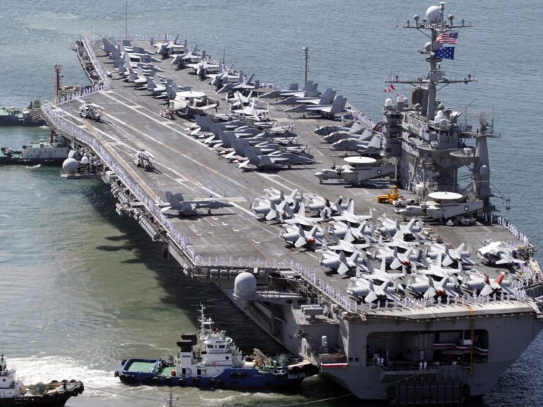 El portaaviones USS George Washington llega a Argentina y fortalece la relación entre Javier Milei y EE.UU.