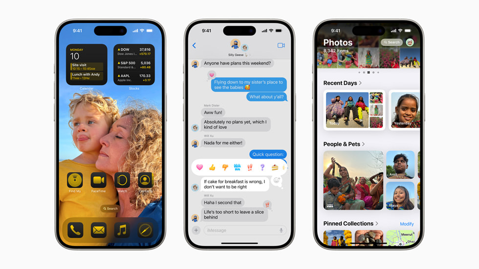 Apple ha presentado iOS 18, la actualización que hace al iPhone más personal, versátil e inteligente.