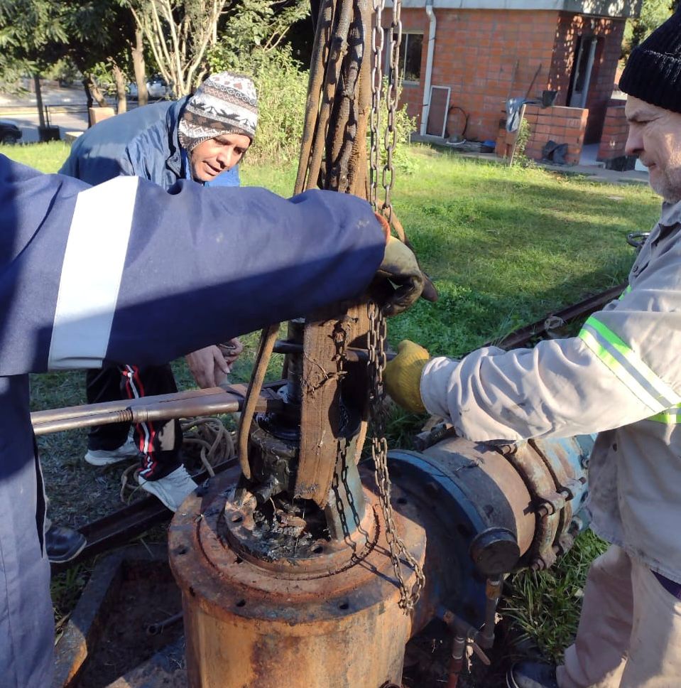 Se reparó el sistema de bombeo de Villa Monona: el servicio se normalizará paulatinamente