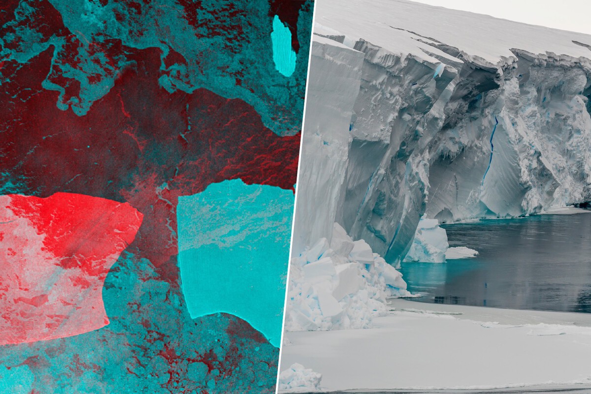 Un Gigante de Hielo Atrapado en un Vórtice en la Antártida