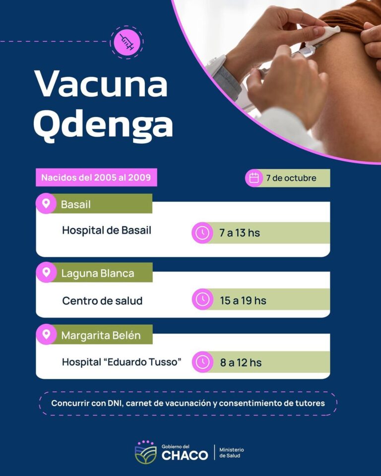 Hoy continúa la campaña de vacunación contra el dengue