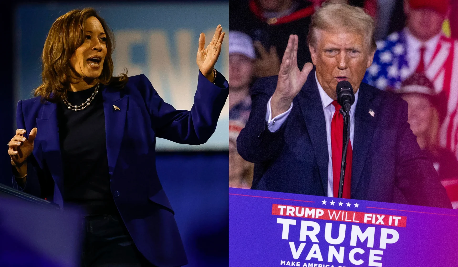 Elecciones EE.UU. 2024: Últimos sondeos entre Kamala Harris y Donald Trump
