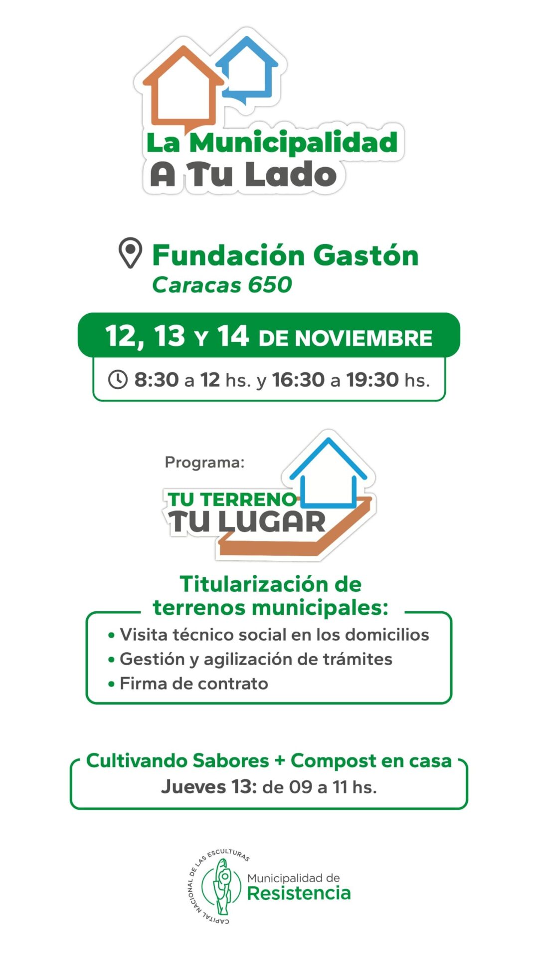 Resistencia: LA MUNICIPALIDAD A TU LADO, EN LA FUNDACIÓN GASTÓN