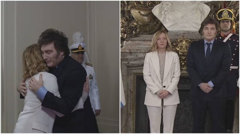 Milei y Meloni fijan tres ejes estratégicos en su reunión en Casa Rosada