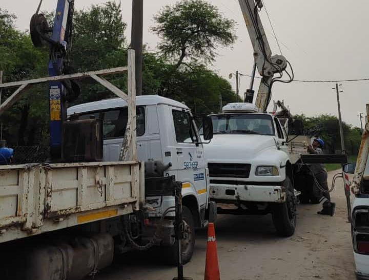 Castelli: SECHEEP refuerza la red eléctrica en la localidad