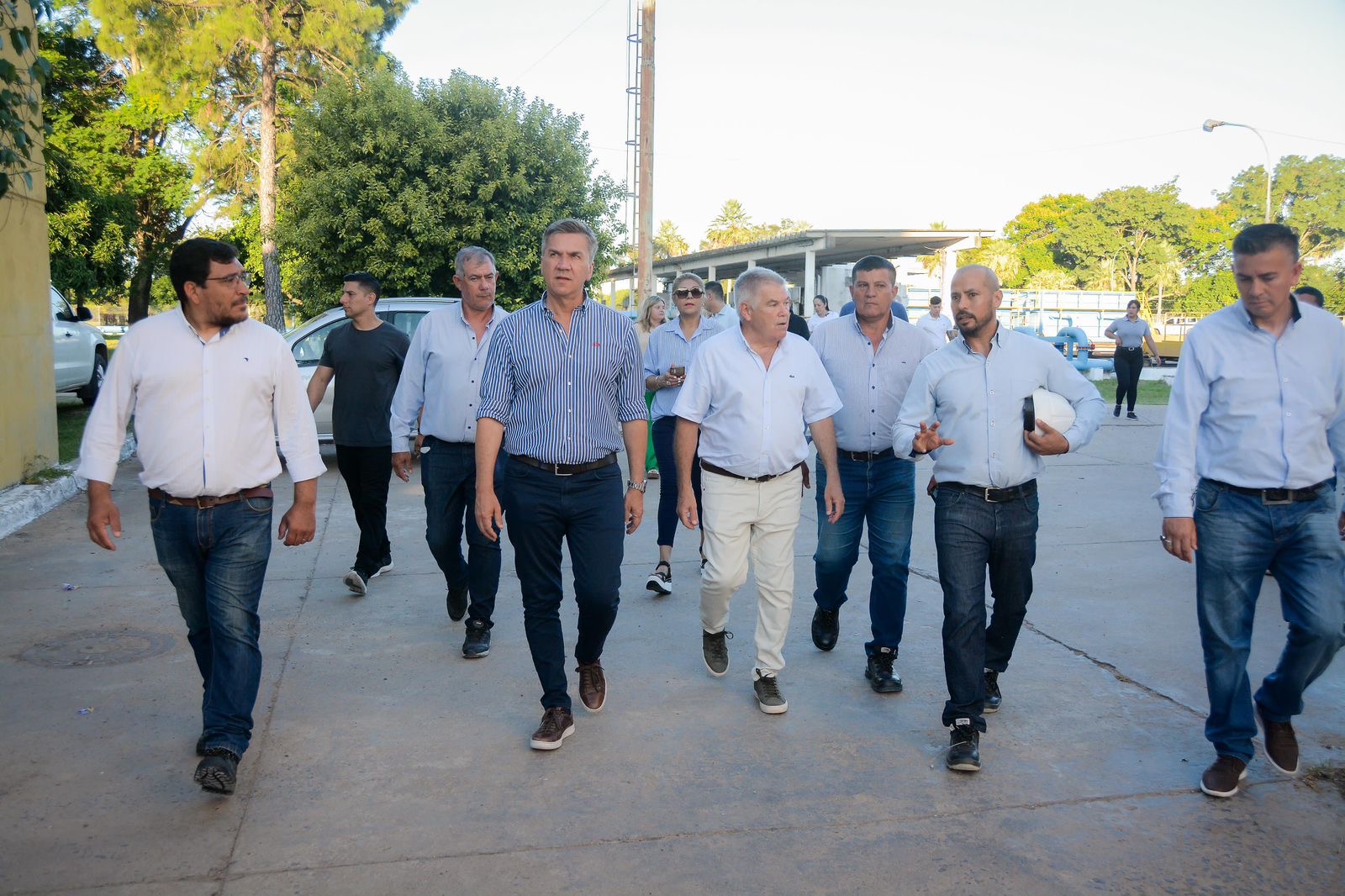 Plantas potabilizadoras de Barranqueras: el gobernador Zdero inauguró el nuevo sistema de iluminación LED