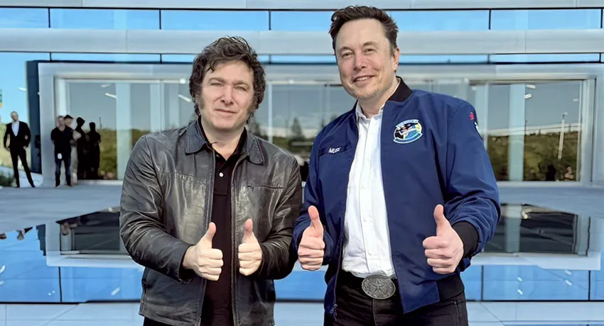 LA POLÉMICA DEFENSA DE MILEI A ELON MUSK EN REDES SOCIALES