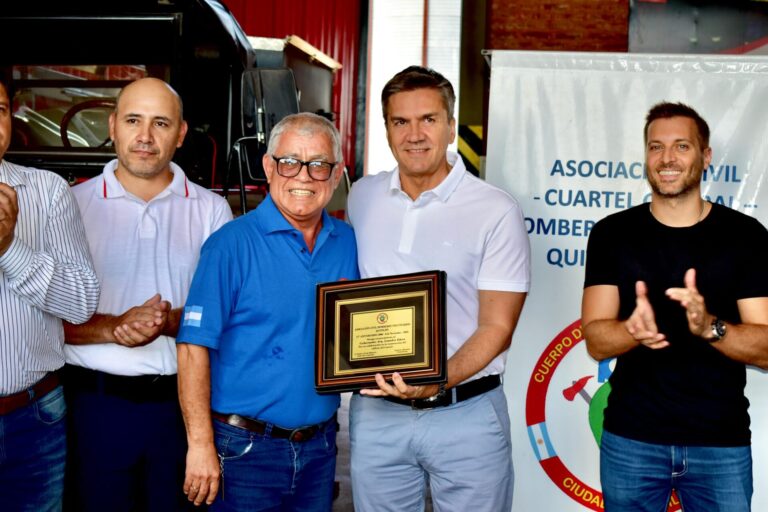 Quitilipi: El gobernador Zdero inauguró mejoras en el Cuartel de Bomberos Voluntarios
