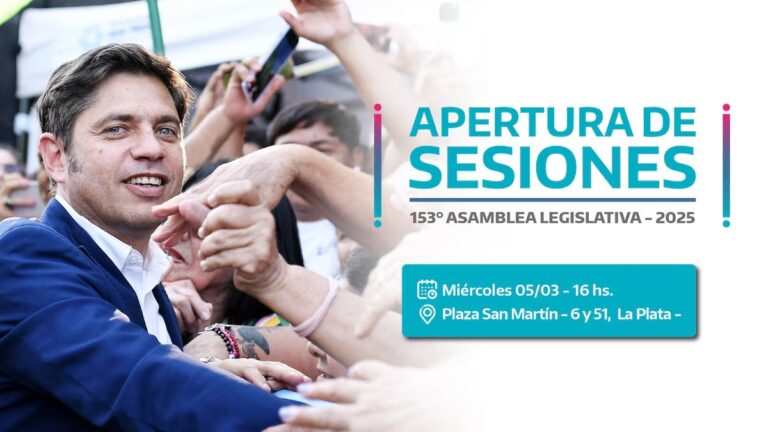Kicillof inaugura sesiones en medio de tensiones con Milei y expectativas dentro del peronismo