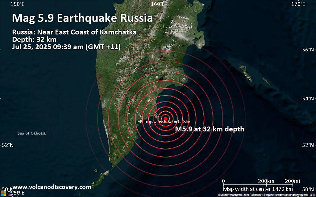 Terremoto de Magnitud 8.8 Sacude Kamchatka, Reviviendo la Memoria de los Sismos Más Potentes de la Historia