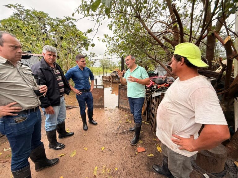 Operativo de emergencia en Colonia Benítez: Provincia y Municipio articulan recursos ante el impacto del temporal