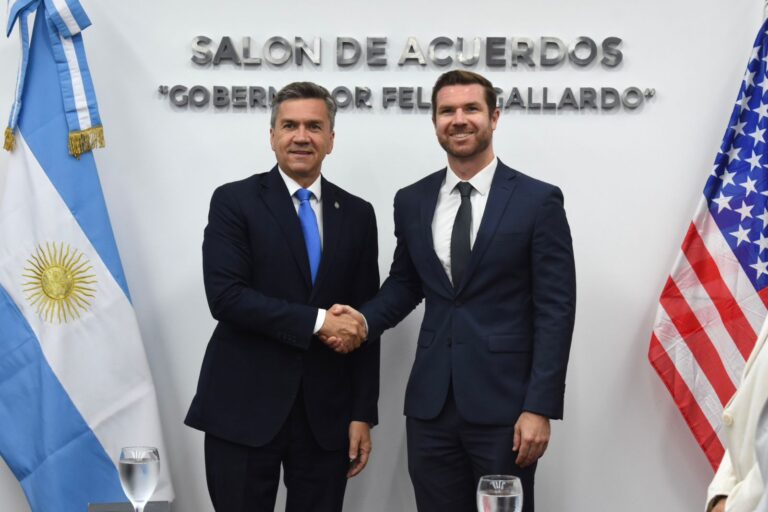 Alianza estratégica: Leandro Zdero recibió al agregado económico de la Embajada de Estados Unidos