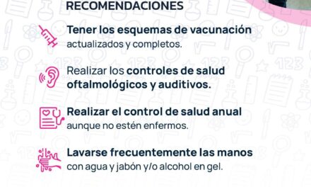 Vuelta a clases: Salud insta a completar controles médicos y esquemas de vacunación
