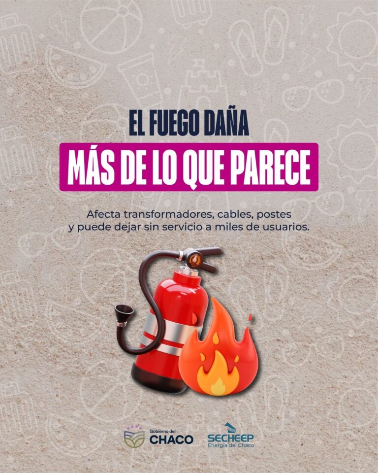 Prevención de incendios: Secheep insta a la responsabilidad ciudadana para resguardar el servicio eléctrico