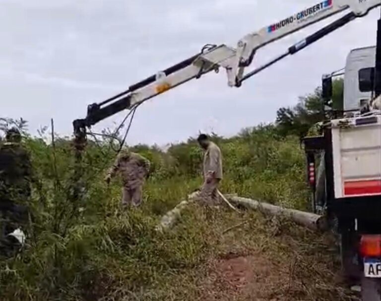 Histórico avance del programa “Luz Rural”: nuevas obras de electrificación transforman parajes en Pampa del Indio